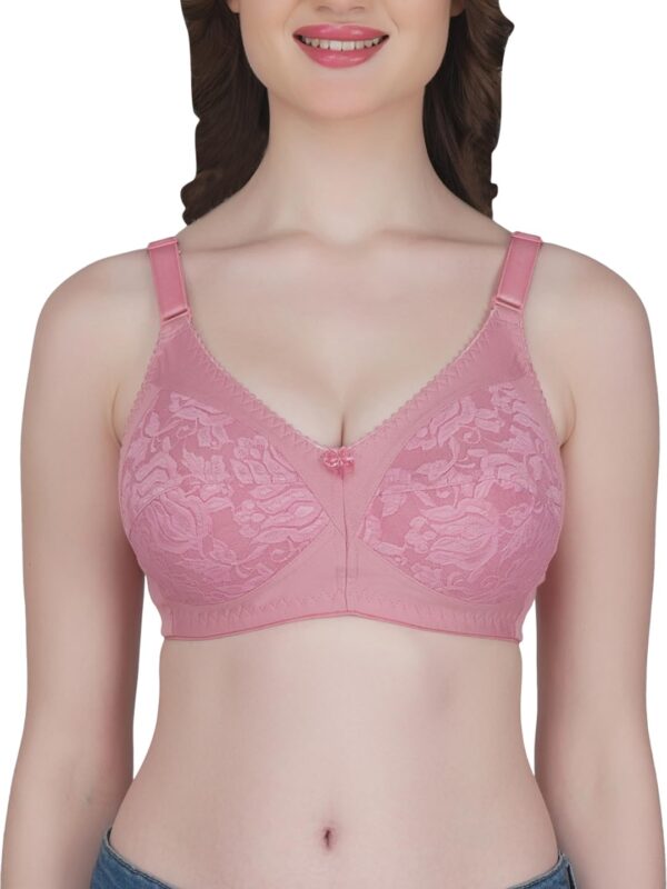 <h3>Eve's Beauty Womens Full Coverage Non Wired Everyday Bra with Lace</h3>