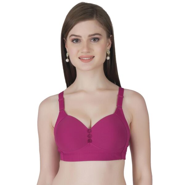 <h3>Tweens Women's Plus Size Lightly Padded Full Coverage M-Frame Minimiser Bra- Available in C & D Cup Sizes, U-Back Support, Wide Side Coverage, Wine</h3>