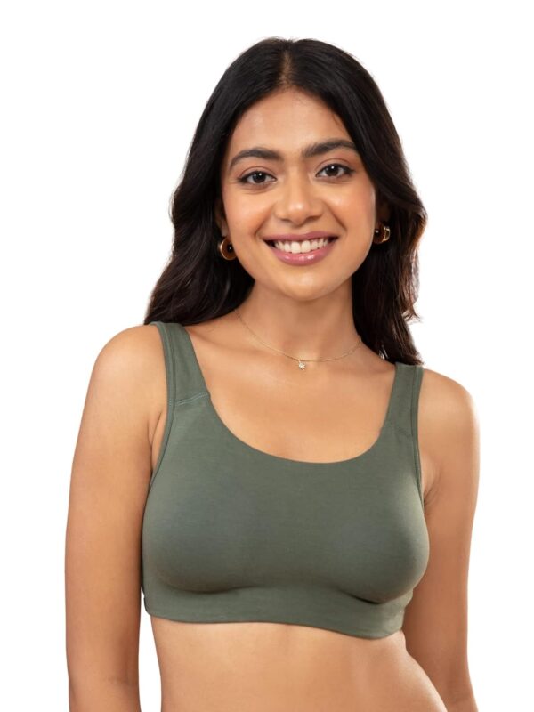 <h3>NYKD Everyday Wireless & Non Padded Support Shaper Sports Bra for Women | Soft Cup & Full Coverage Easy Peasy Slip Bra - NYB113</h3>