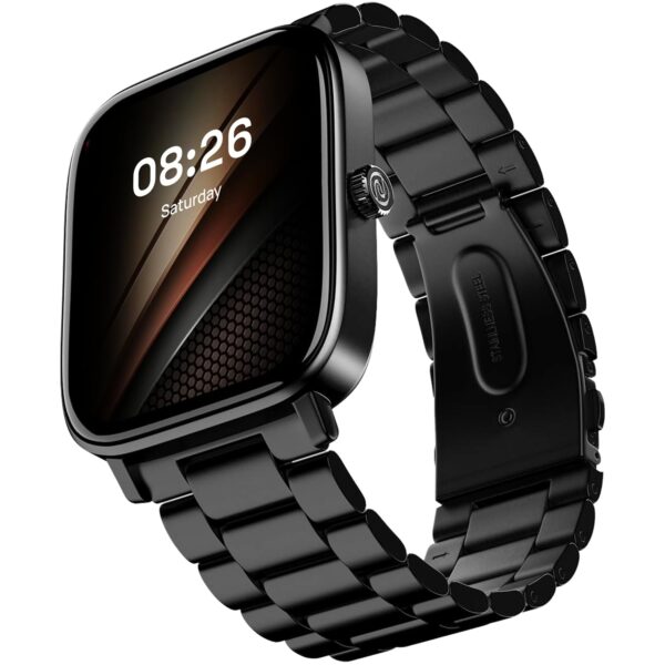 <h3>Noise Pulse 2 Pro [New Launch] 1.8" Vibrant Display, Bluetooth Calling Smart Watch for Men & Women, 7 Days Battery Life, Metallic Finish, Built-in Games, Voice Assistance, Health Suite (Elite Black)</h3>