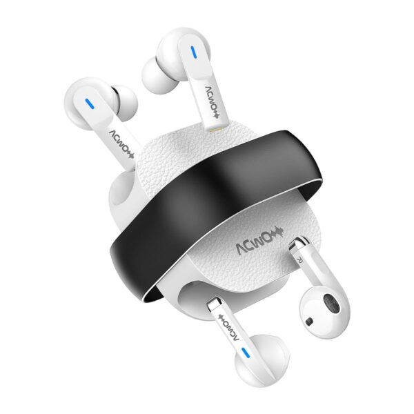 <h3>ACwO DwOTS Fire India's First in-Ear + Half-in-Earbuds in one case, 3+3 EQ Modes, Wireless Charging Enabled, AI-ENC with Quad Mic - Moon White</h3>