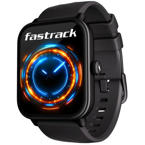 <h3>Fastrack Limitless Glide Smart Watch, Advanced UltraVU HD Display, SingleSync BT Calling, Advance Chipset, 85+ Sports Modes & Smartwatch Faces, AI Voice Assistant, 24 * 7 Health Suite, IP67 (Black)</h3>