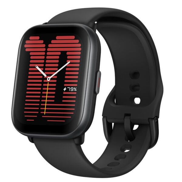 <h3>Amazfit Active 42mm AMOLED Smart Watch, Built in GPS, 14day Battery, 5ATM Water Resistant, for iOS & Android, Accurate Readings, BT Calls, Strava Support, Temperature Sensor, VO2 Max (Midnight Black)</h3>