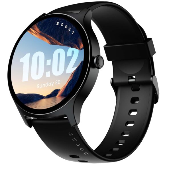 <h3>Boult Newly Launched Rover Pro Smart Watch 1.43'' AMOLED, Bluetooth Calling, IP68, Zinc Alloy Frame, 1000 Nits Brightness, AI Voice Assistant, SpO2 Monitoring, 120+ Sports Mode Smartwatch (Ash Black)</h3>