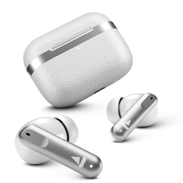 <h3>boAt Airdopes 111v2, Premium Leather Finish, 4Mics ENx, 50HRS Battery, 13mm Drivers, Fast Charge, Dual Pair, v5.4 Bluetooth Earbuds, TWS Ear Buds Wireless Earphones with mic (Ivory White)</h3>