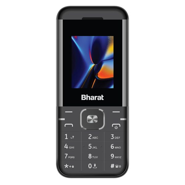 <h3>JioBharat K1 Karbonn 4G Keypad Phone with JioTV, JioCinema, JioSoundPay, JioSaavn, Long Lasting Battery, LED Torch, Digital Camera | Black & Grey | Locked for JioNetwork</h3>