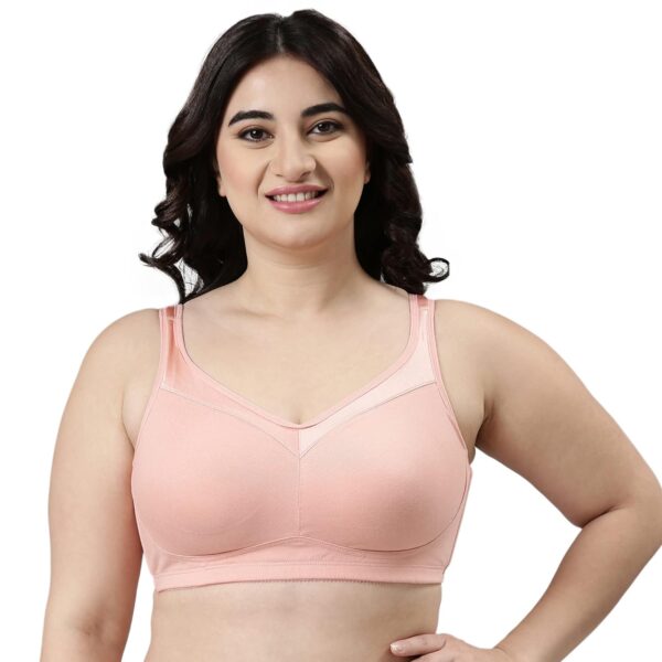 <h3>Enamor Women's Everyday Cotton T-Shirt Bra - Full Support, Non-Padded, Non-Wired, Full Coverage, Super Lift for a Smooth, Minimized Look</h3>