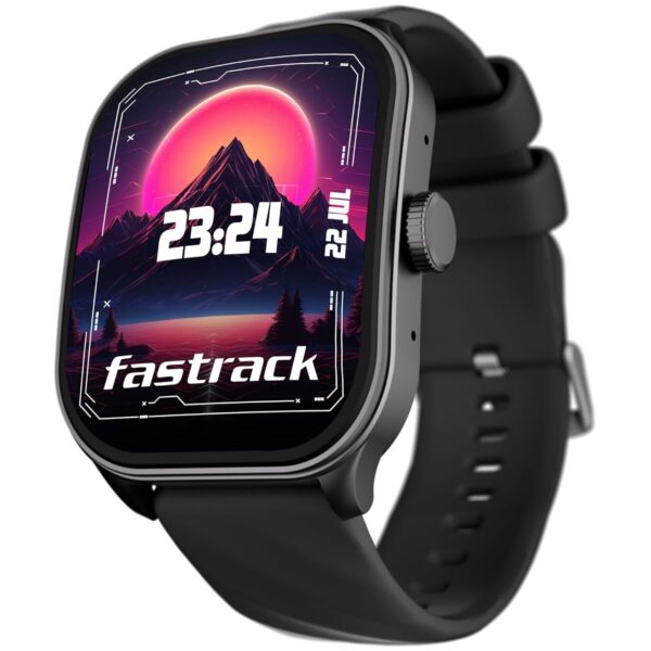 <h3>Fastrack Limitless Fs2 Pro Smart Watch, 1.96" Super Amoled Arched Display with Functional Crown & Resolution of 410X502, Singlesync Bt Calling, 110+ Sports Modes, 200+ Smartwatch Faces (Black)</h3>