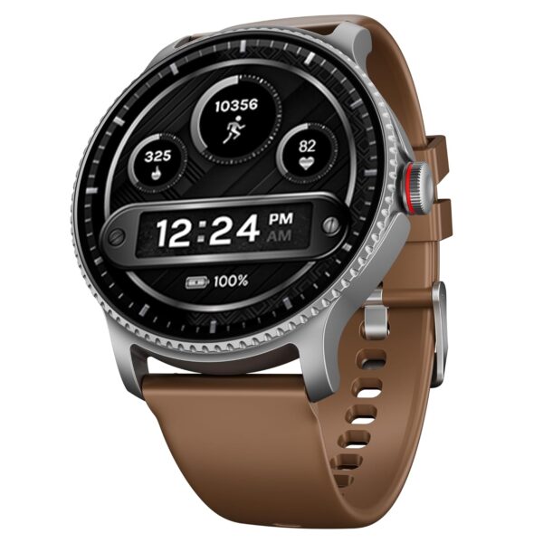 <h3>boAt Lunar Discovery w/ 1.39" (3.5 cm) HD Display, Turn-by-Turn Navigation, DIY Watch Face Studio, Bluetooth Calling, Emergency SOS, QR Tray, Smart Watch for Men & Women(Brown)</h3>