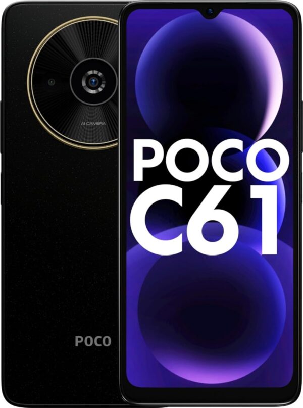 <h3>POCO C61 Diamond Dust Black 4GB RAM 64GB ROM</h3>