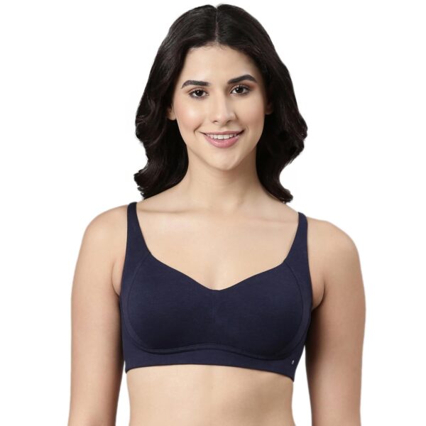 <h3>Enamor Women's Everyday T-Shirt Bra - Padded, Non-Wired, Full Coverage, Ultra-Soft, Breathable, and Eco-Friendly Bamboo Fabric with Pinch-Free Design</h3>