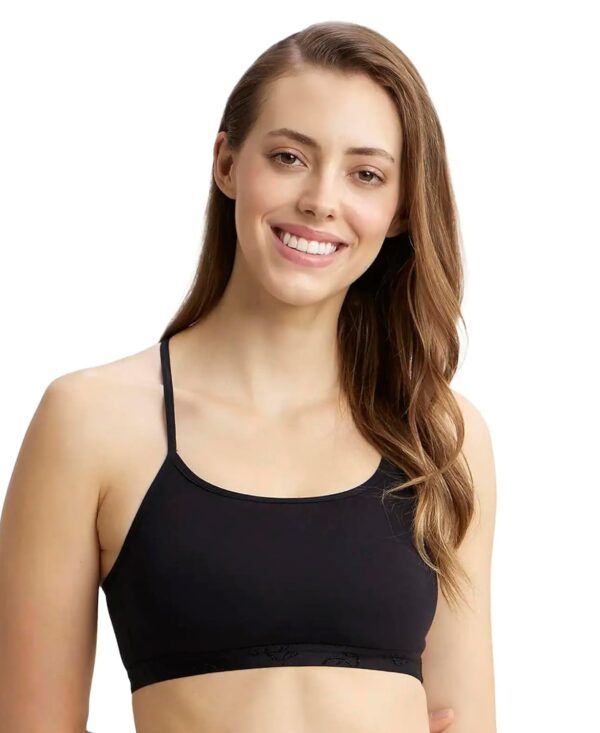 <h3>Jockey 1351 Women's Super Combed Cotton Elastane Stretch Multiway Styled Crop Top with Adjustable Straps and Stay Fresh Treatment</h3>