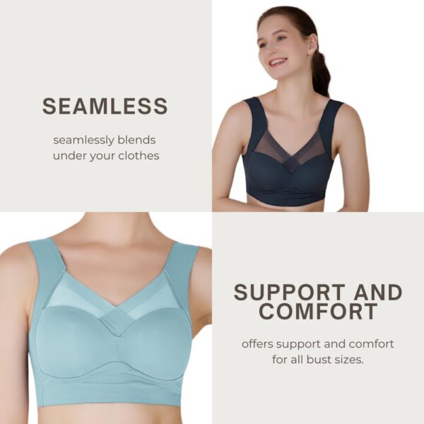 <h3>Luella Light Support Wireless Bra, Seamless No-Line Ultra-Soft Leisure Bralette, for Sleep, Yoga and Everyday Use,/Stretchy Back/Comfortable Design</h3>