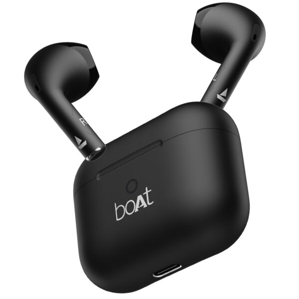 <h3>boAt Airdopes Alpha, 35Hrs Battery, Fast Charge, IWP Tech, Low Latency, 2Mic ENx, Type-C Port, v5.3 Bluetooth Earbuds, TWS Ear Buds Wireless Earphones with mic (Jet Black)</h3>