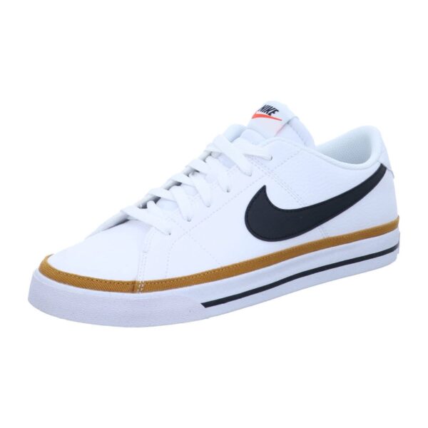 <h3>Nike Mens Court Legacy NN White/Black-Desert Ochre Sneaker - 8 UK (DH3162-100)</h3>