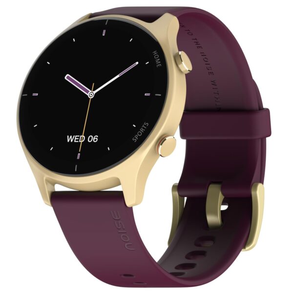 <h3>Noise Twist Bluetooth Calling Smart Watch with 1.38" TFT Biggest Display, Up-to 7 Days Battery, 100+ Watch Faces, IP68, Heart Rate Monitor, Sleep Tracking (Gold Wine)</h3>