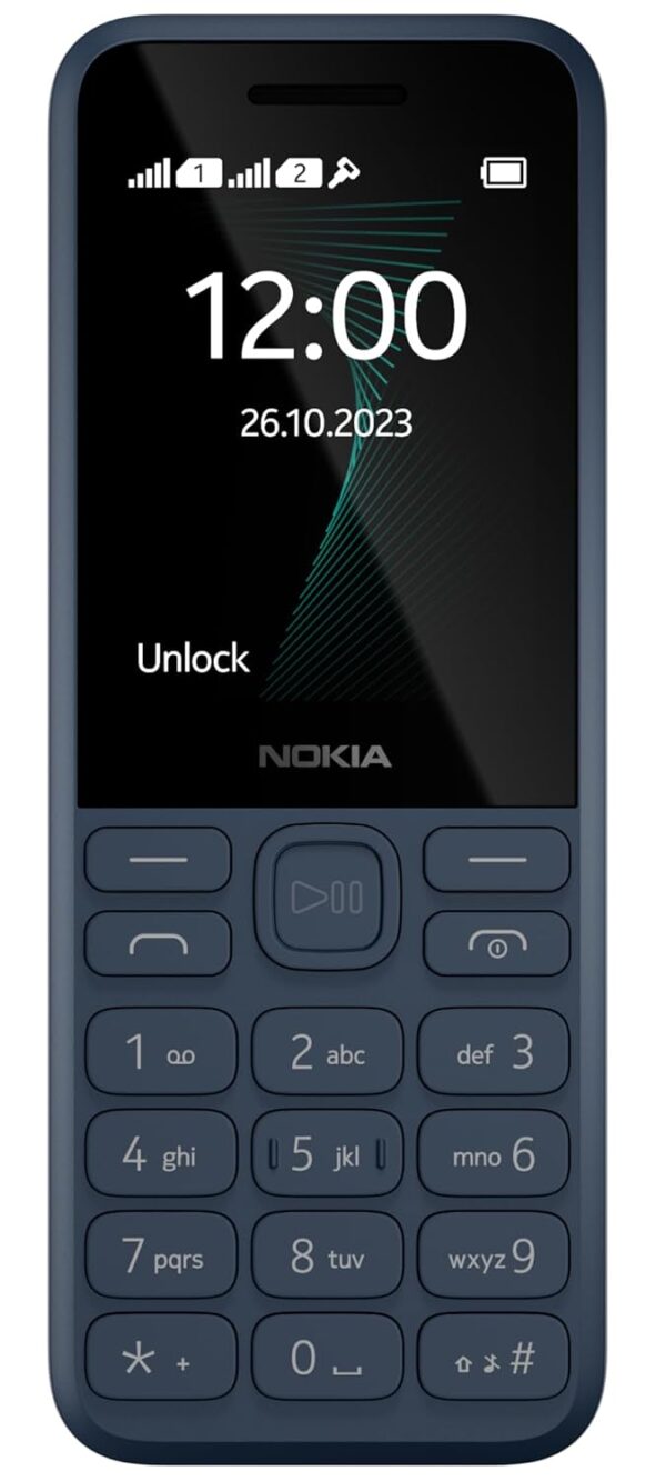 <h3>Nokia 130 Music | Built-in Powerful Loud Speaker with Music Player and Wireless FM Radio | Dedicated Music Buttons | Big 2.4 Display | 1 Month Standby Battery Life | Blue</h3>