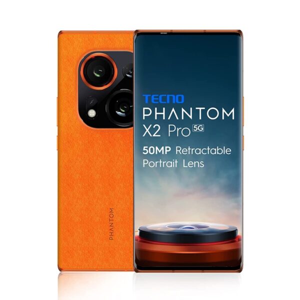 <h3>TECNO Phantom X2 Pro 5G Mars Orange (12GB RAM,256GB Storage) | World's 1st Retractable 50MP Portrait Lens | World's 1st 4nm Dimensity 9000 5G Processor</h3>