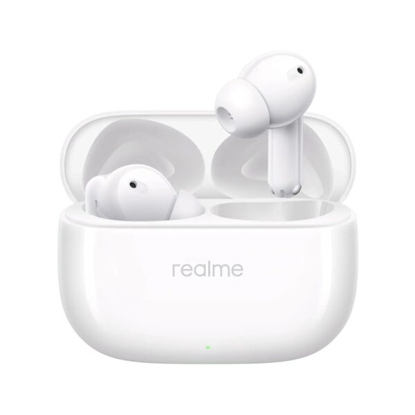 <h3>realme Buds T310 Truly Wireless in Ear Earbuds with 46dB Hybrid ANC, 360° Spatial Audio, 12.4mm Dynamic Bass Driver, Upto 40Hrs Battery and Fast Charging (Agile White)</h3>