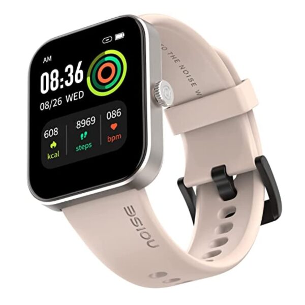 <h3>Noise ColorFit Pulse Grand Smart Watch with 1.69"(42.9cm) HD Display, 60 Sports Modes, 150 Watch Faces, Fast Charge, Spo2, Stress, Sleep, Heart Rate Monitoring & IP68 Waterproof (Champagne Grey)</h3>