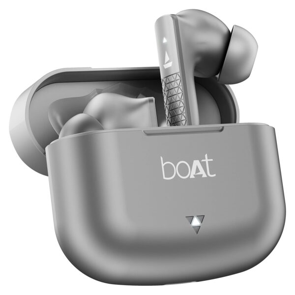 <h3>boAt Airdopes 91, 45HRS Battery, 50ms Low Latency, ENx Tech, Fast Charge, IPX4, IWP Tech, v5.3 Bluetooth Earbuds, TWS Ear Buds Wireless Earphones with mic (Mist Grey)</h3>