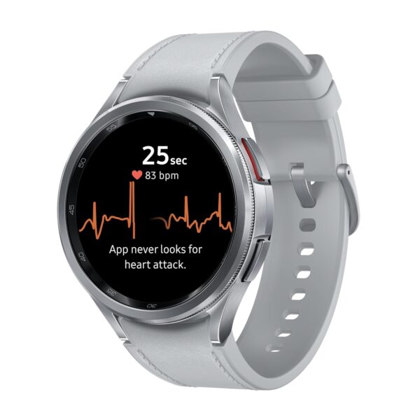 <h3>Samsung Galaxy Watch6 Classic LTE (47mm, Silver, Compatible with Android only) | Introducing BP & ECG Features</h3>