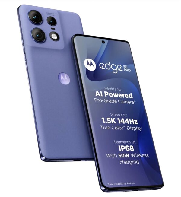 <h3>Motorola Edge 50 Pro 5G with 125W Charger (Luxe Lavender, 256 GB) (12 GB RAM)</h3>