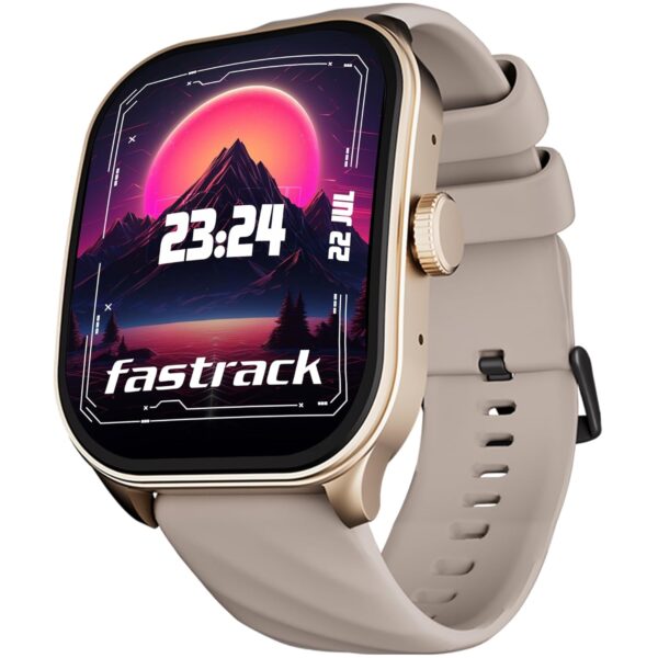 <h3>Fastrack Limitless FS2 Pro Smartwatch|1.96" Super AMOLED Arched Display with Functional Crown and Resolution of 410X502|Singlesync BT Calling|Nitrofast Charging|110+ Sports Modes|200+ Watchfaces,Beige</h3>