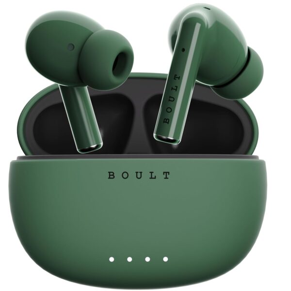 <h3>Boult Audio W20 Truly Wireless in Ear Earbuds with 35H Playtime, Zen™ ENC Mic, 45ms Low Latency, 13mm Bass Drivers, Type-C Fast Charging, Made in India,Touch Controls, IPX5 Ear Buds TWS (Pine Green)</h3>