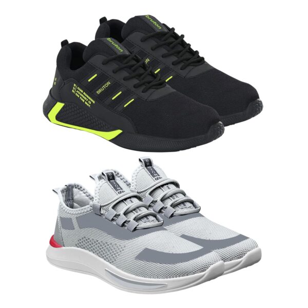 <h3>BRUTON Shoes, Men's Sports Shoes, Perfect Sport Shoes & Running Shoes for Men's (Pack of 2 Combo)</h3>