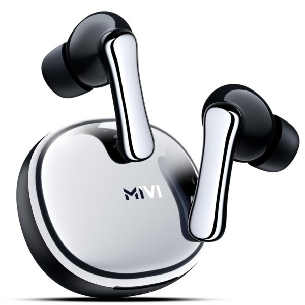 <h3>Mivi SuperPods Halo [Flagship Launch], True Wireless Earbuds with 35dB ANC, 3D Soundstage, 60H Playtime, Spatial Audio, Transparency Mode, 13mm Drivers, and IPX4 Water Resistance</h3>