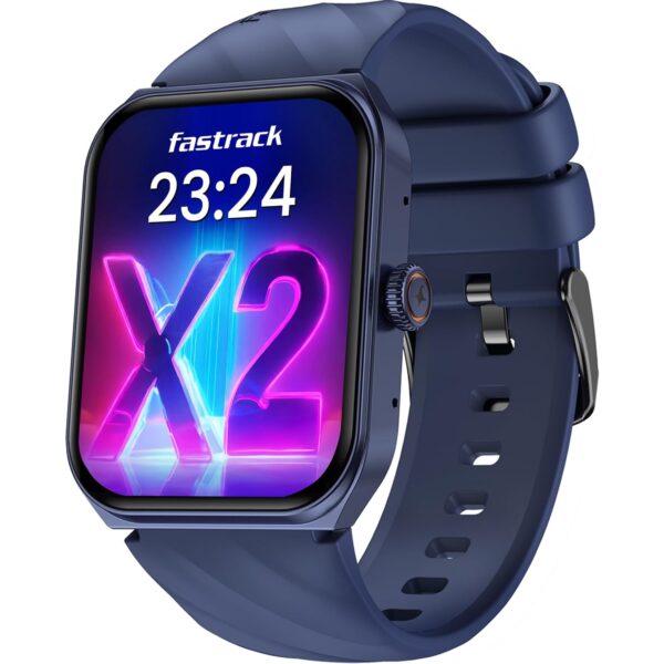 <h3>Fastrack New Limitless X2 Smartwatch|1.91" UltraVU with Rotating Crown|60 Hz Refresh Rate|Advanced Chipset|SingleSync BT Calling|NitroFast Charge|100+ Sports Mode & faces|Upto 5 Day Battery|IP68, Blue</h3>