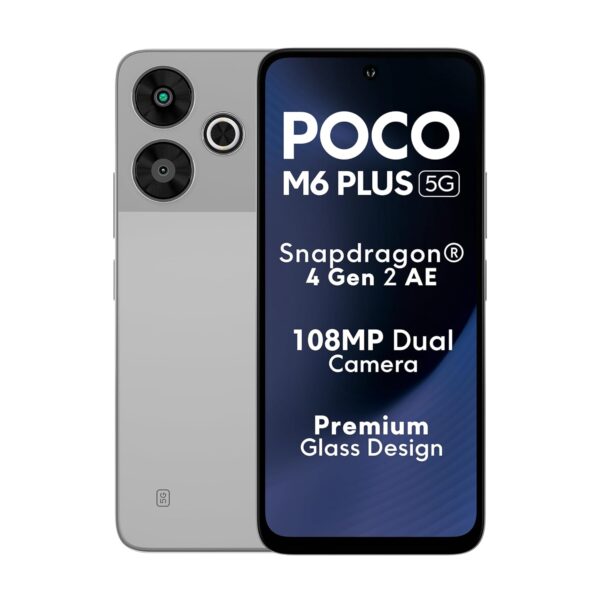 <h3>POCO M6 Plus 5G Ice Silver 6GB RAM 128GB ROM</h3>