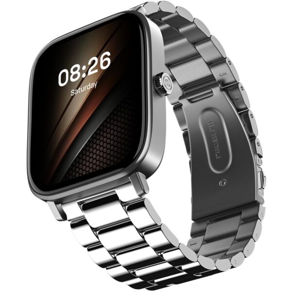 <h3>Noise Pulse 2 Pro [New Launch] 1.8" Vibrant Display, Bluetooth Calling Smart Watch for Men & Women, 7 Days Battery Life, Metallic Finish, Built-in Games, Voice Assistance, Health Suite (Elite Silver)</h3>