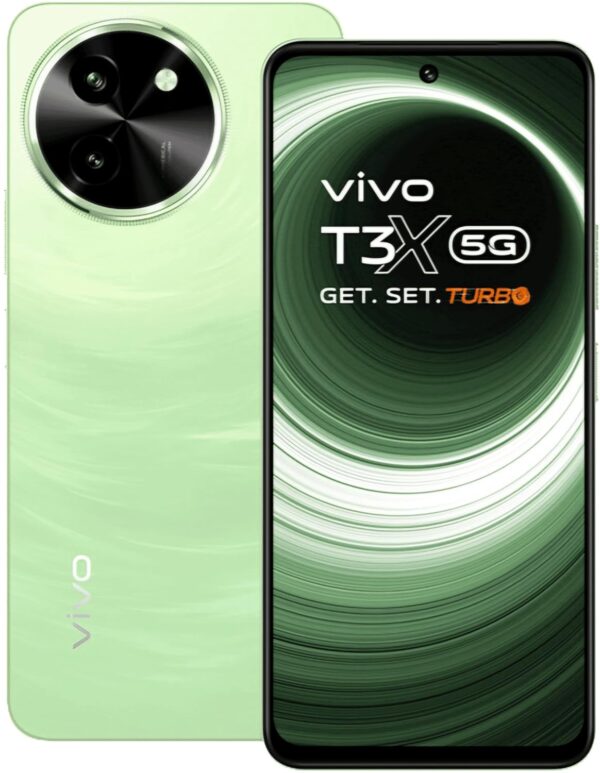 <h3>Vivo T3x 5G (Celestial Green, 128 GB) (6 GB RAM)</h3>